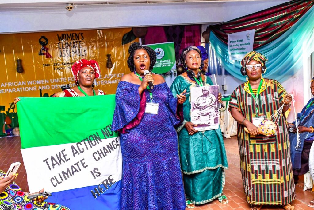 (Regional participants at the 2023 Women’s Climate Assembly in Lagos, Nigeria)